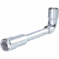 6 pans tête coudée à 90 côté court percé largeur de clé 19 mm La clé à pipe double BT015019 de BRILLIANT TOOLS est forgée dan ...