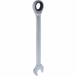 Fabriqué selon la norme DIN 3113 Denture fine de 72 dents Angle de pivotement arrière de 5° Forme droite Chromé mat Chrome va ...
