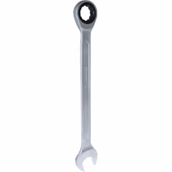 Fabriqué selon la norme DIN 3113 Denture fine de 72 dents Angle de pivotement arrière de 5° Forme droite Chromé mat Chrome va ...