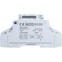 Kstools - Compteur électrique efuturo pour profilé chapeau, étalonné mid, monophase, 3,7 ou 7,4 kW