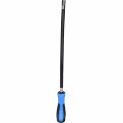 6 pans La tige flexible permet de visser des colliers à vis profonds Poignée ergonomique pour un travail précis Chromé mat Le ...
