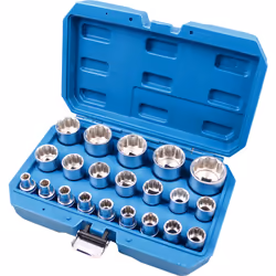Brilliant Tools BT022405, Ensemble de douilles, 1/2", 21 tête(s)