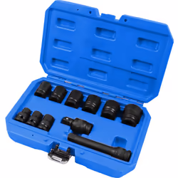 Brilliant Tools BT022645, Ensemble de douilles, 1/2", 11 tête(s)