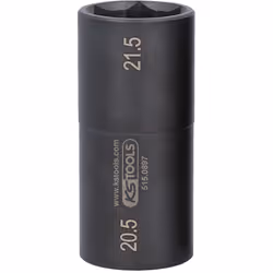 KS Tools 515.0897, Douille à choc, 1 tête(s), 1/2", Chrome-molybdène, DIN 3121, ISO 1174