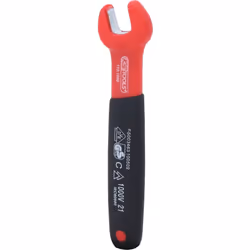 Clé à fourche isolée, 9 mm Ouverture de clé en mm 9 Norme DIN 7446, IEC 60900 Poids 35 Taille de l'emballage 1 Matériau1 Fein ...