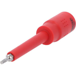 Douille porte-embout Torx isolée 3/8', T15, 122 mm