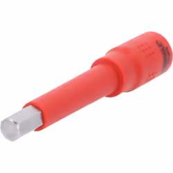 Douille porte-embout à six pans creux isolée 3/8", 10 mm, longueur 122 mm Ouverture de clé en mm 10 Longueur totale L en mm 1 ...