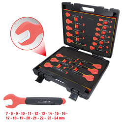 Kstools - Jeu de clés à fourche avec gaine isolante, 18 pcs