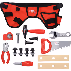Kstools - Jeu d'outils pour enfants avec ceinture porte-outils, 20 pcs