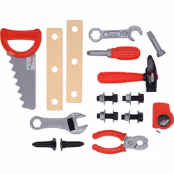 Kstools - Jeu d'outils pour enfants avec boîte à outils, 21 pcs