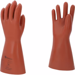 Gants en Latex diélectrique Isolation selon DIN EN 60903 CEI 61482-1-2 classe 2 (0,5 s - 7 kA) Forme anatomique Traitement an ...