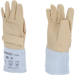 KS Tools 117.0143 Gant de protection Gants isolants Beige, Gris Cuir 1 pièce(s)
