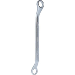 Clé polygonale double, légèrement coudée, 21x23 mm