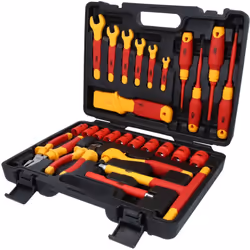 isolation selon IEC 60900 dans un coffret plastique robuste(KS TOOLS Jeu d'outils isolés pour véhicules hybrides et électriqu ...