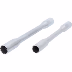 12 pans Le double profil hexagonal permet de saisir des bougies d'allumage 6 pans et 12 pans Taille de clé 14 et 16 mm Forme ...