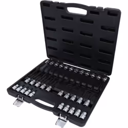 Torx Carré d'entraînement intérieur selon DIN 3120 / ISO 1174 avec encoche pour verrouillage par bille Version courte, longue ...