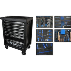 Chariot d'atelier avec 7 tiroirs et 347 outils