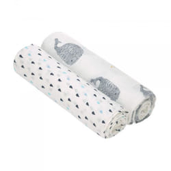 Lässig 1312002452 Couverture pour bébé Gris, Blanc 1200 x 1200 cm Garçon/Fille