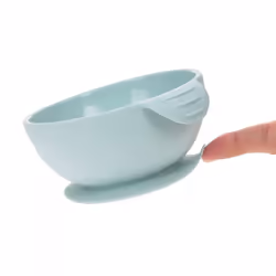 Lässig bol pour enfants en silicone, bleu