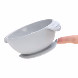 Lässig bol pour enfants en silicone, gris