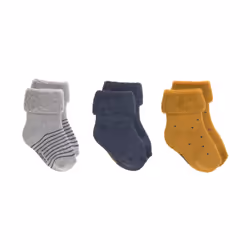 Lässig 1532001960.12, Chaussettes Crew, Bleu, Gris, Orange, Bébé (0-2 ans), Unisexe, 12 - 14, EUE