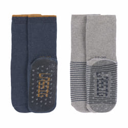 Lässig 1532002962-19 chaussette Unisexe Chaussettes Crew Bleu, Gris 2 paire(s)