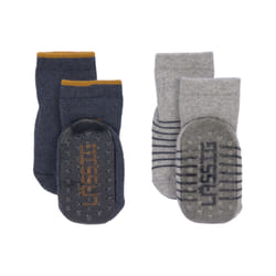 Lässig 1532002962-23 chaussette Unisexe Bleu, Gris