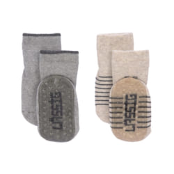 Lässig 1532002963-23 chaussette Unisexe Beige, Gris