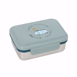 Lässig Adventure, Boîte de rangement alimentaire, Enfant, Bleu, Gris, Polypropylène (PP), Acier inoxydable, Image, Rectangula ...