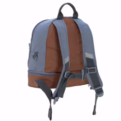 Lässig 1203001496 sac à dos Cartable sac à dos Beige, Bleu Coton, Polyester