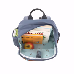 Lässig 1203001496 sac à dos Cartable sac à dos Beige, Bleu Coton, Polyester