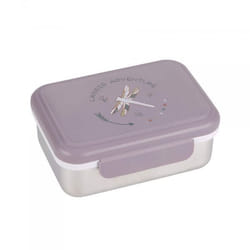Lässig 1210029332 gamelle Boîte de rangement alimentaire Polypropylène (PP), Acier inoxydable Violet, Acier inoxydable