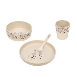 Lässig Tiny Farmer Polypropylène Beige, Rouge Rond Plateau de service