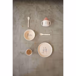 Lässig Tiny Farmer Polypropylène Beige, Rouge Rond Plateau de service - Vue supplémentaire 5