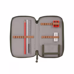 Lässig Etui Triple Unique Olive Trousse à crayons Polyester