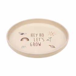 Lässig 1310063964, Assiette pour enfant en bas âge, Beige, Vert, Cellulose, Polypropylène (PP), Garçon/Fille, 0,5 an(s), 180 ...