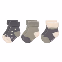 Lässig 1532001995-12, Chaussettes Crew, Vert, Gris, Blanc, Bébé (0-2 ans), Unisexe, 12 - 14, Bébé (numérique)