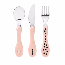 Lässig 1210073725, Couverts pour enfants en bas âge, Rose, ABS, Acier inoxydable, Garçon/Fille, 1 an(s), 15 mm