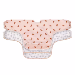 Lässig Little Forest, Bavoir à manches, Rose, Blanc, Unisexe, Bébé (0-2 ans), 6 mois, 24 mois