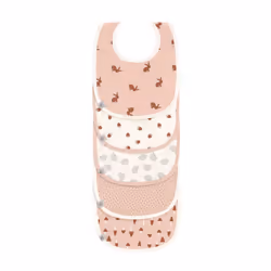 Lässig 1311002727, Bavoir fantaisie, Rose, Blanc, 2 - 18, Bébé (âge), Unisexe, 3 mois