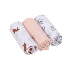 Lässig Little Forest gigoteuse Couverture à emmailloter M Gris, Rose, Blanc
