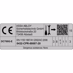 Assa Abloy DCG-10-21NDEV1- non classé