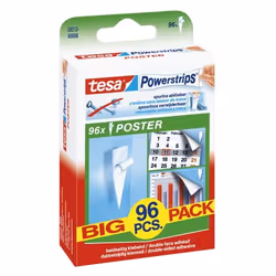 TESA Powerstrips Poster, Blanc, 96 pièce(s)