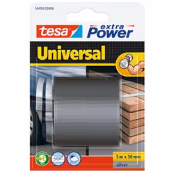 TESA extra Power Universal, Gris, Mettre en lots, Attacher, Fabriquer de maniere artisanale, Marquer, Réparer, Renforcer, Pol ...