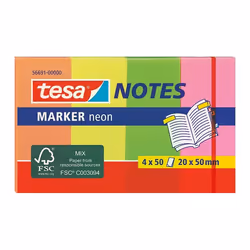 TESA 56691, Rectangle, Multicolore, 20 mm, 50 mm, 50 feuilles