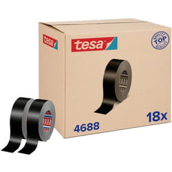 Tesa - band 4688 Standard 04688-00000-00 Ruban adhésif toilé noir (l x l) 50 m x 50 mm 18 pc(s) Y782023