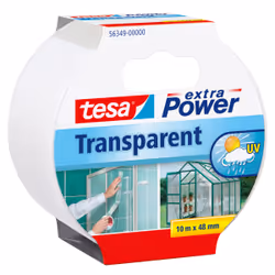 TESA extra Power Transparant, 10 m, Transparent, Verre, Plastique, Fort, 48 mm, 1 pièce(s)
