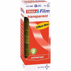 TESA 57371, 33 m, Transparent, Polypropylène (PP), Carton, Papier, 15 mm, 10 pièce(s)