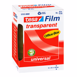 TESA tesafilm, 66 m, Transparent, Polypropylène, 15 mm, Boîte, 10 pièce(s)