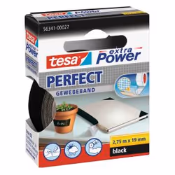 TESA 56341-00027, 2,75 m, Noir, 19 mm
